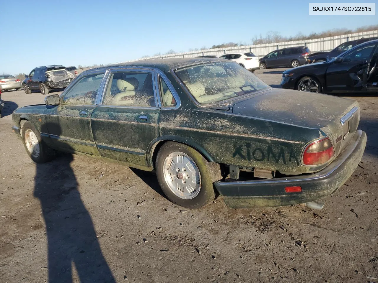 1995 Jaguar Vandenplas VIN: SAJKX1747SC722815 Lot: 83743934