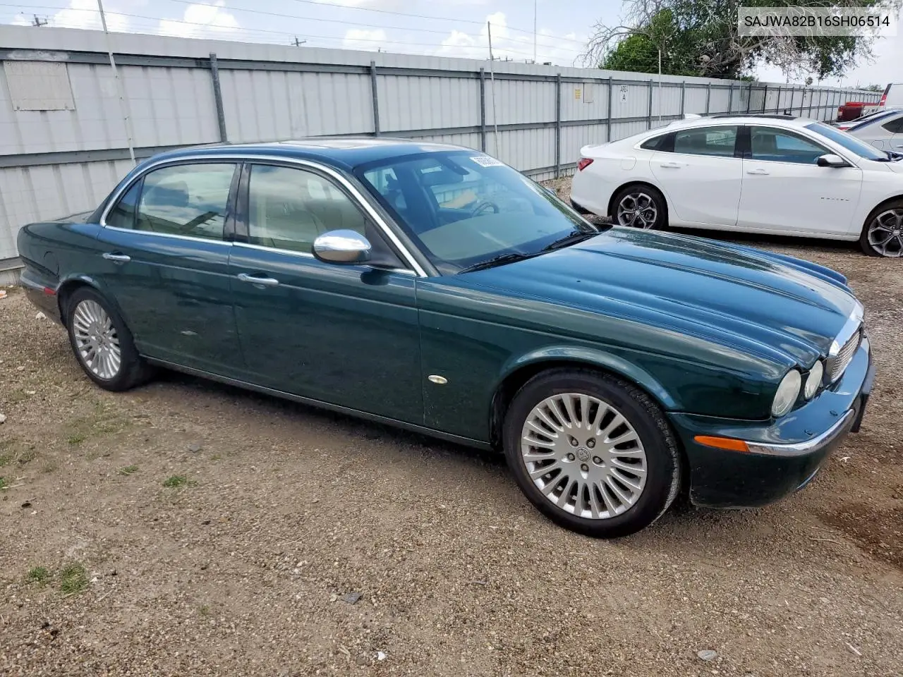2006 Jaguar Vandenplas VIN: SAJWA82B16SH06514 Lot: 60858015