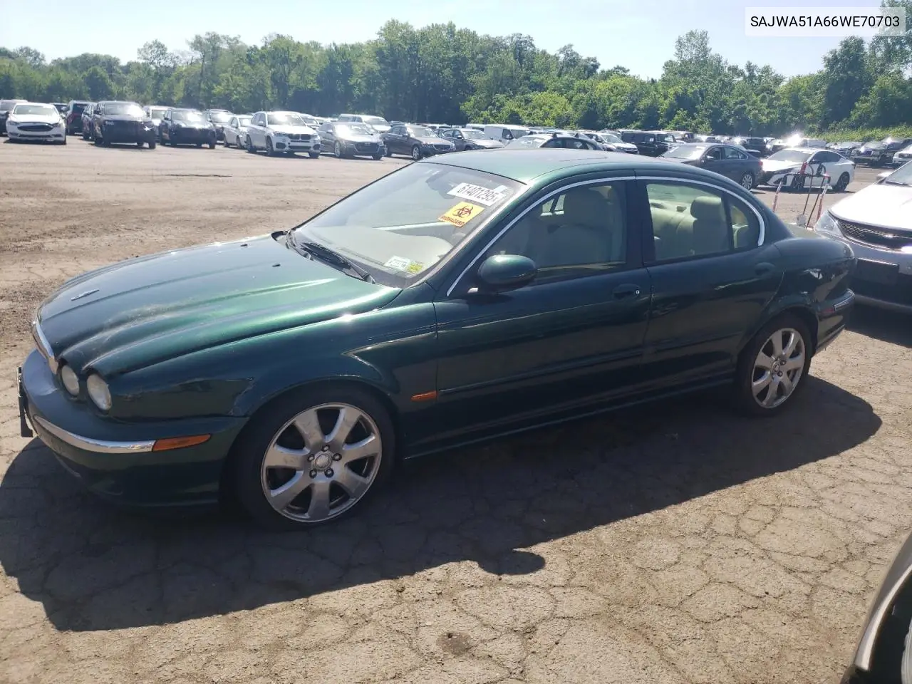 2006 Jaguar X-Type 3.0 VIN: SAJWA51A66WE70703 Lot: 61401295