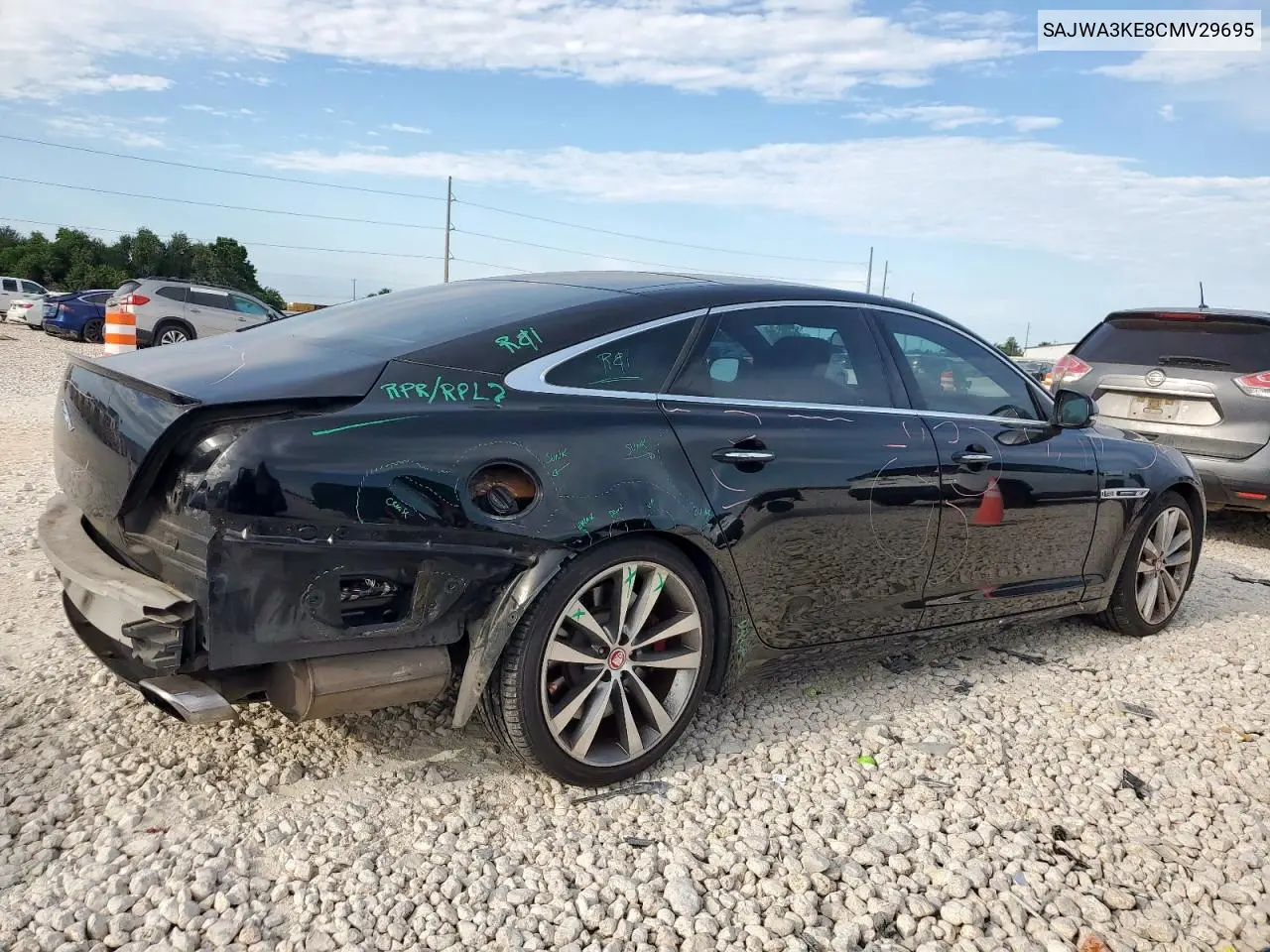 2012 Jaguar Xjl Supercharged VIN: SAJWA3KE8CMV29695 Lot: 57229265