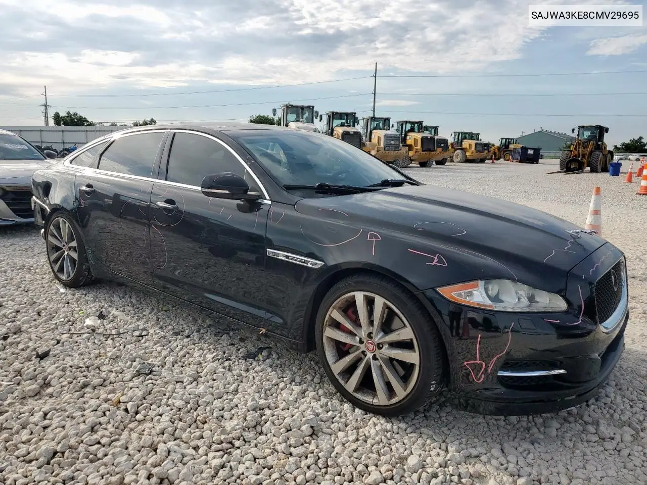 2012 Jaguar Xjl Supercharged VIN: SAJWA3KE8CMV29695 Lot: 57229265