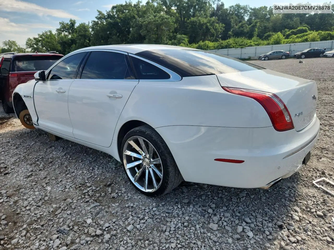 2012 Jaguar Xjl Supercharged VIN: SAJWA2GE7CMV28878 Lot: 62561695
