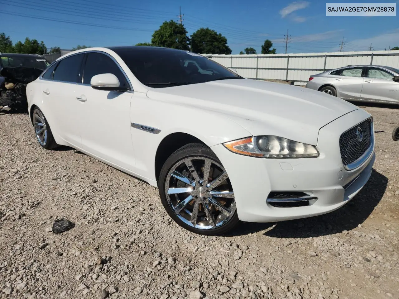 2012 Jaguar Xjl Supercharged VIN: SAJWA2GE7CMV28878 Lot: 62561695