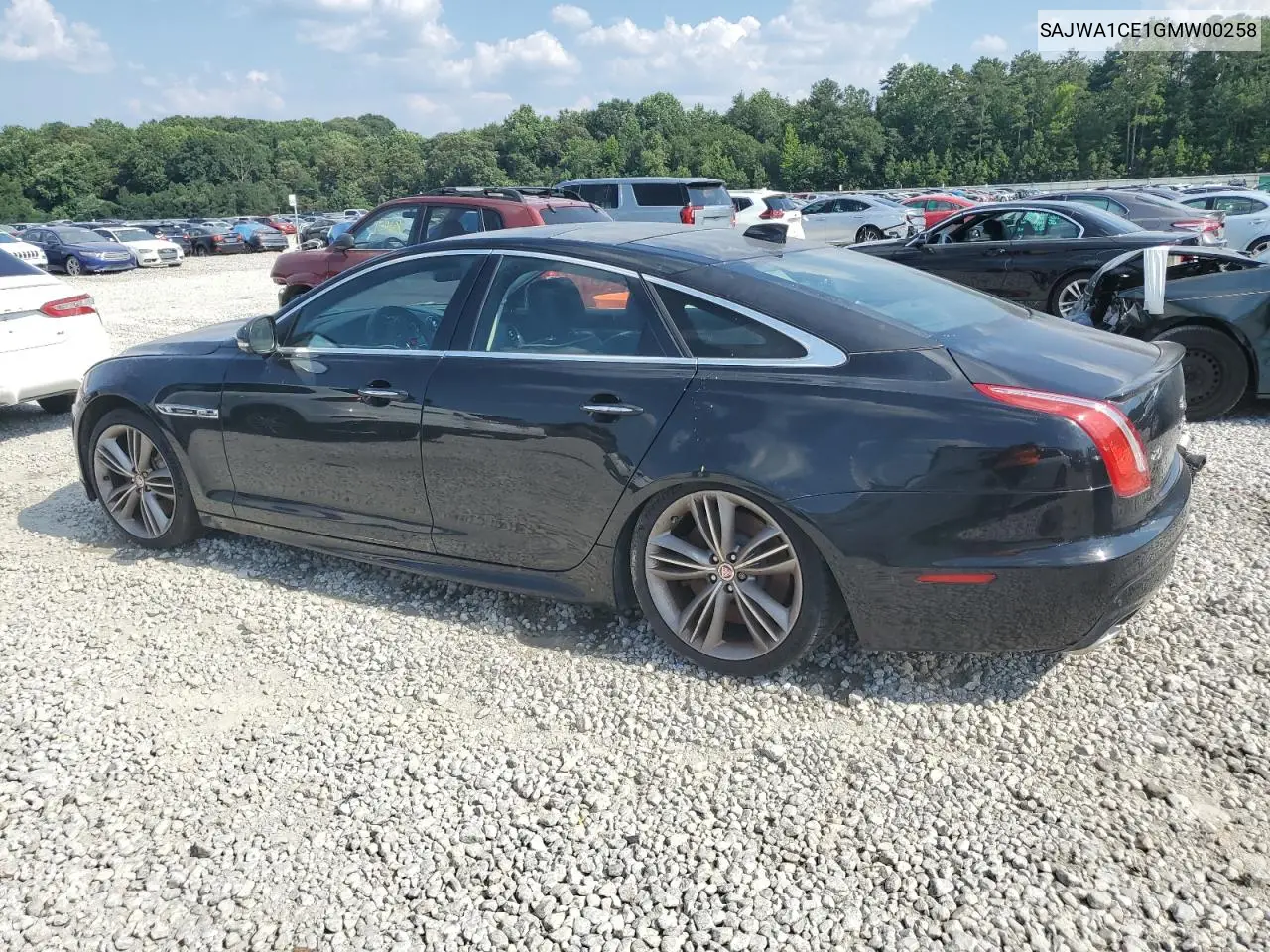 2016 Jaguar Xj Supercharged VIN: SAJWA1CE1GMW00258 Lot: 63584365