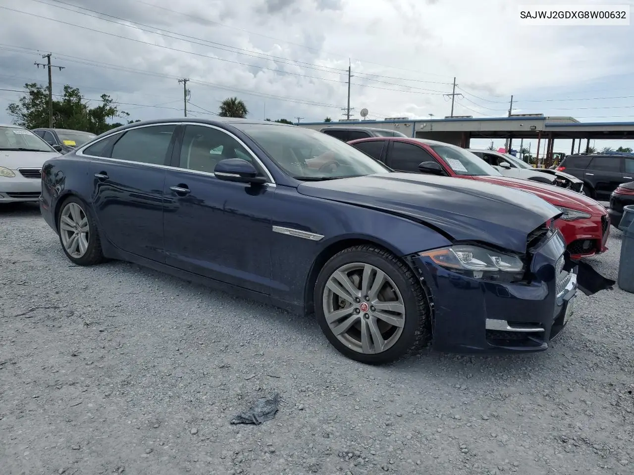 2016 Jaguar Xjl Portfolio VIN: SAJWJ2GDXG8W00632 Lot: 65025695