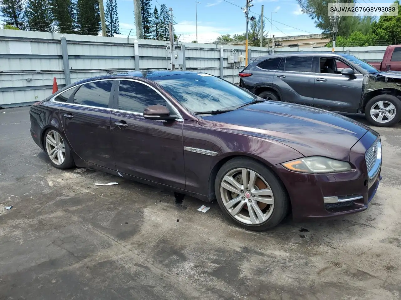 2016 Jaguar Xjl Portfolio VIN: SAJWA2G76G8V93088 Lot: 65146115