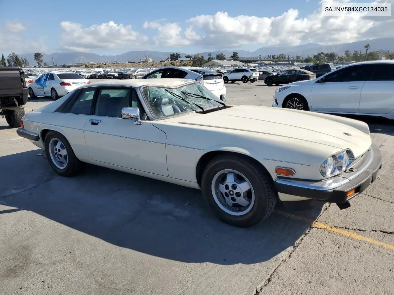 1986 Jaguar Xjs VIN: SAJNV584XGC134035 Lot: 56906985
