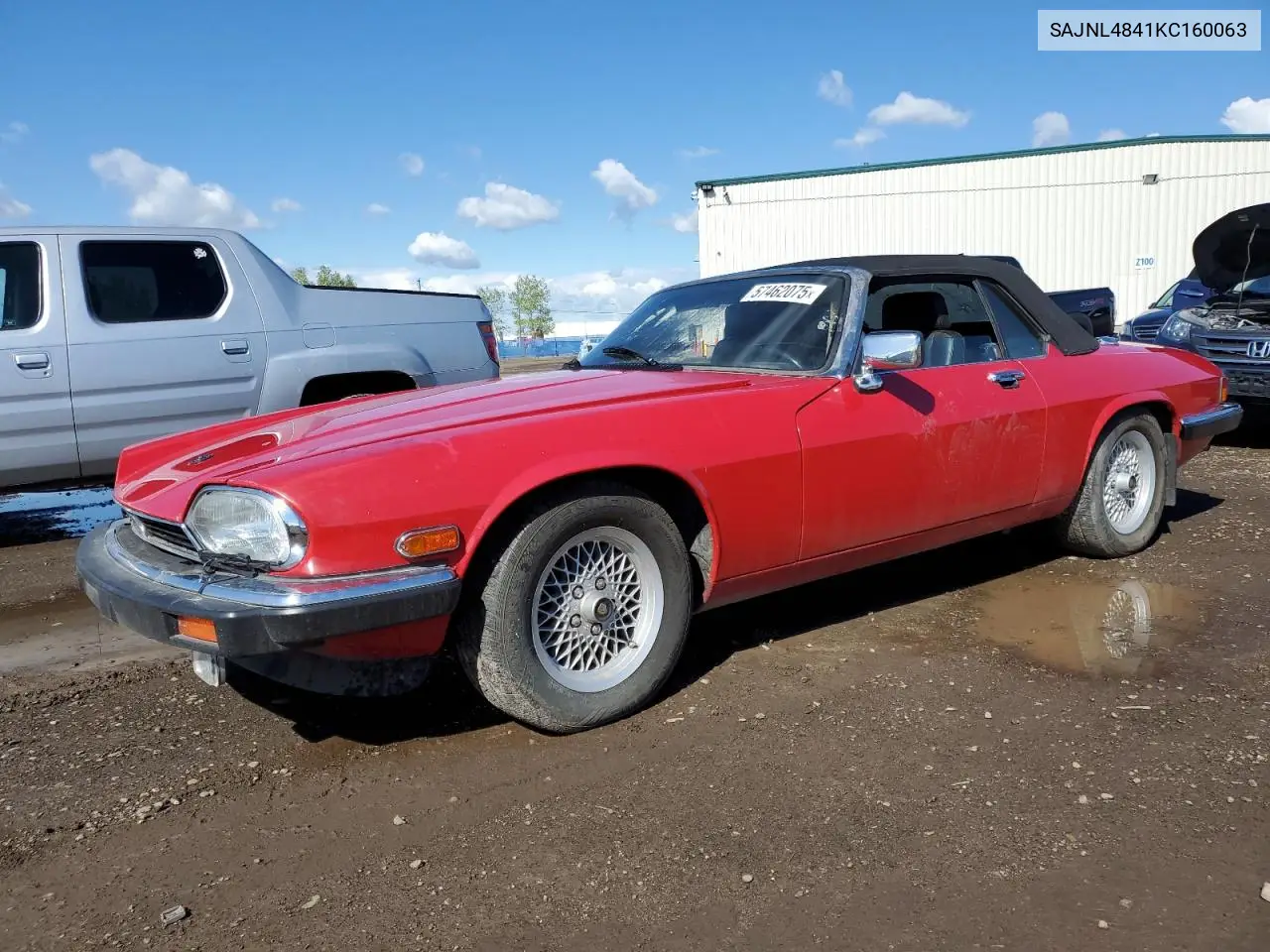 1989 Jaguar Xjs VIN: SAJNL4841KC160063 Lot: 57462075