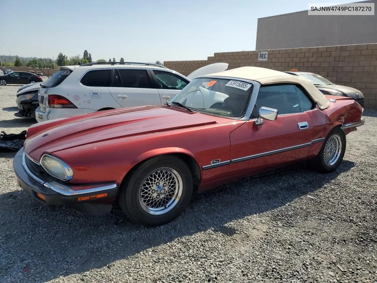1993 Jaguar Xjs VIN: SAJNW4749PC187270 Lot: 53915085