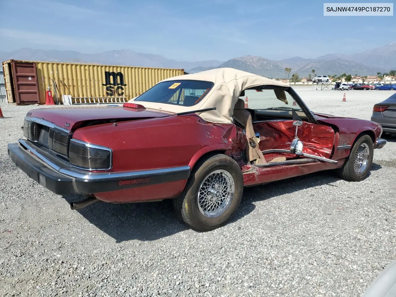 1993 Jaguar Xjs VIN: SAJNW4749PC187270 Lot: 53915085