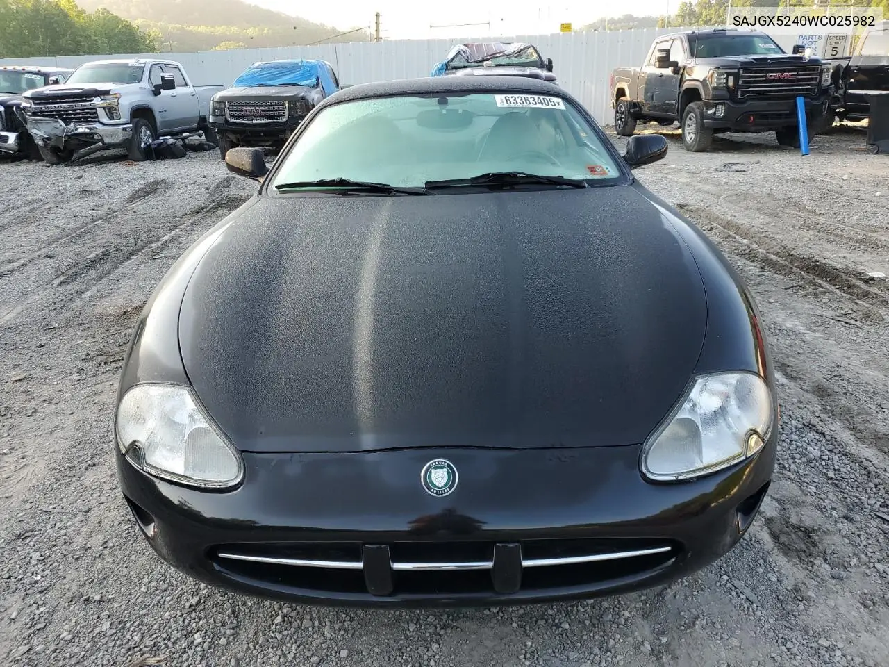 1998 Jaguar Xk8 VIN: SAJGX5240WC025982 Lot: 63363405