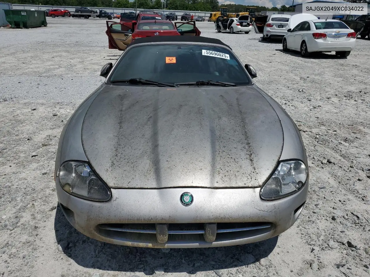 1999 Jaguar Xk8 VIN: SAJGX2049XC034022 Lot: 55690025