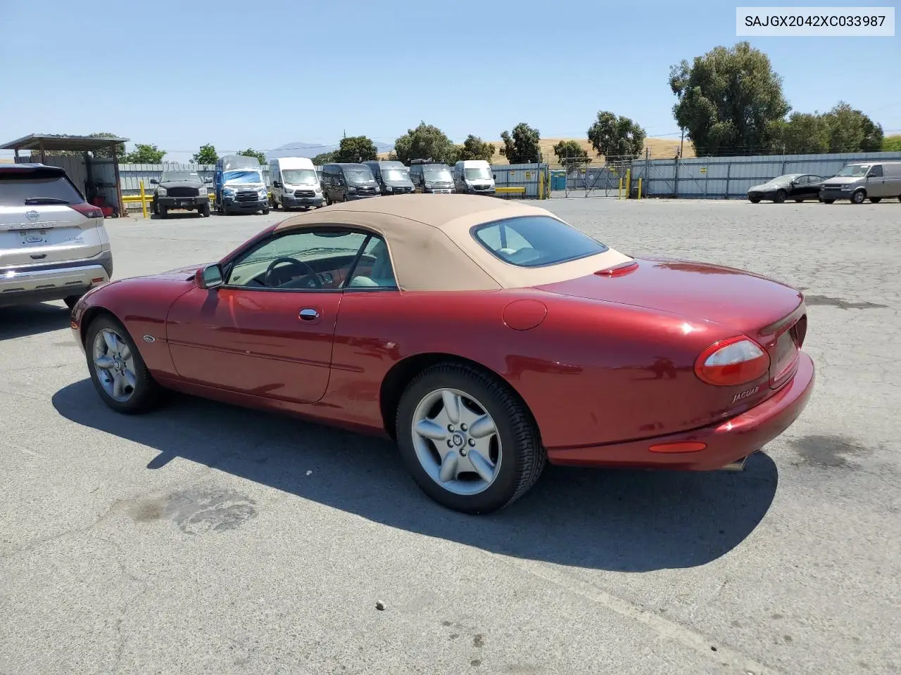 1999 Jaguar Xk8 VIN: SAJGX2042XC033987 Lot: 57707485
