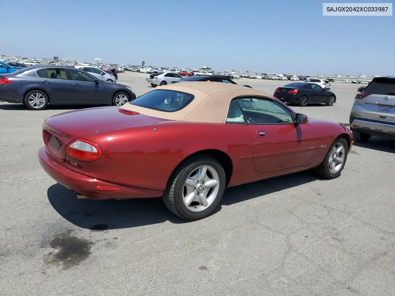 1999 Jaguar Xk8 VIN: SAJGX2042XC033987 Lot: 57707485