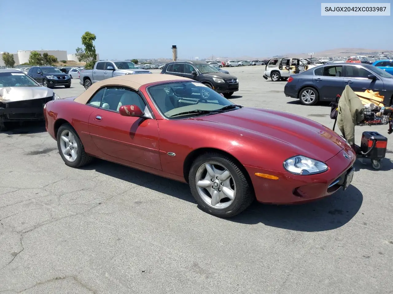 1999 Jaguar Xk8 VIN: SAJGX2042XC033987 Lot: 57707485