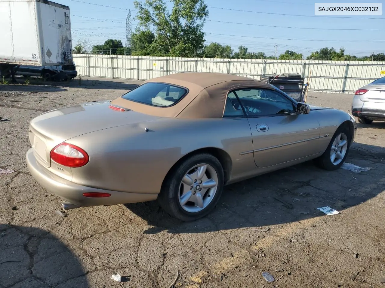 1999 Jaguar Xk8 VIN: SAJGX2046XC032132 Lot: 63021435