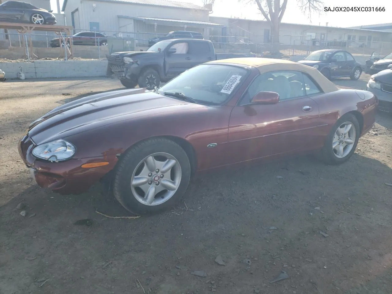 1999 Jaguar Xk8 VIN: SAJGX2045XC031666 Lot: 86643694