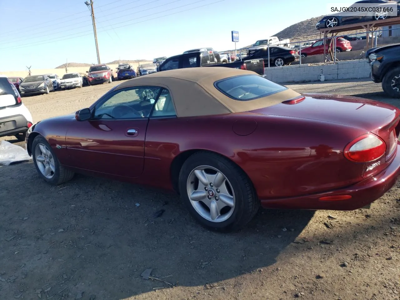 1999 Jaguar Xk8 VIN: SAJGX2045XC031666 Lot: 86643694