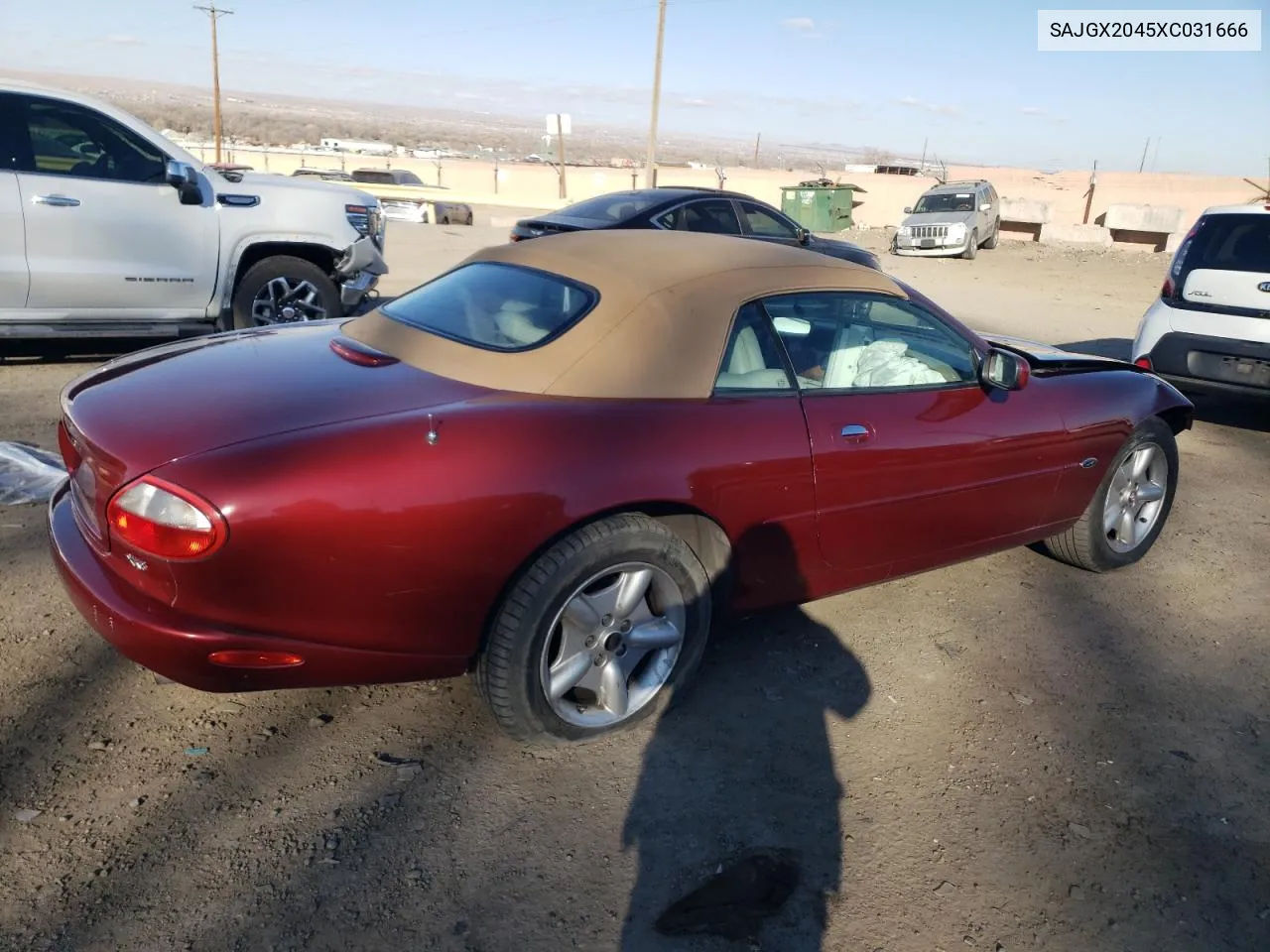 1999 Jaguar Xk8 VIN: SAJGX2045XC031666 Lot: 86643694