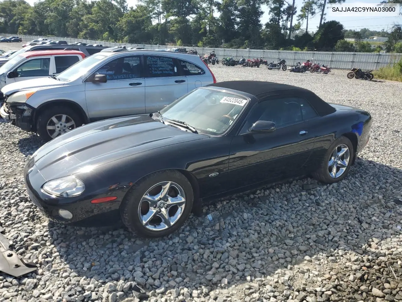 2000 Jaguar Xk8 VIN: SAJJA42C9YNA03000 Lot: 64522045