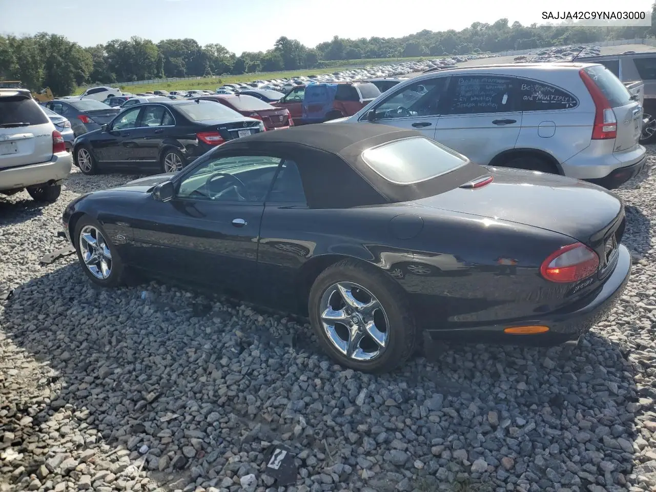 2000 Jaguar Xk8 VIN: SAJJA42C9YNA03000 Lot: 64522045