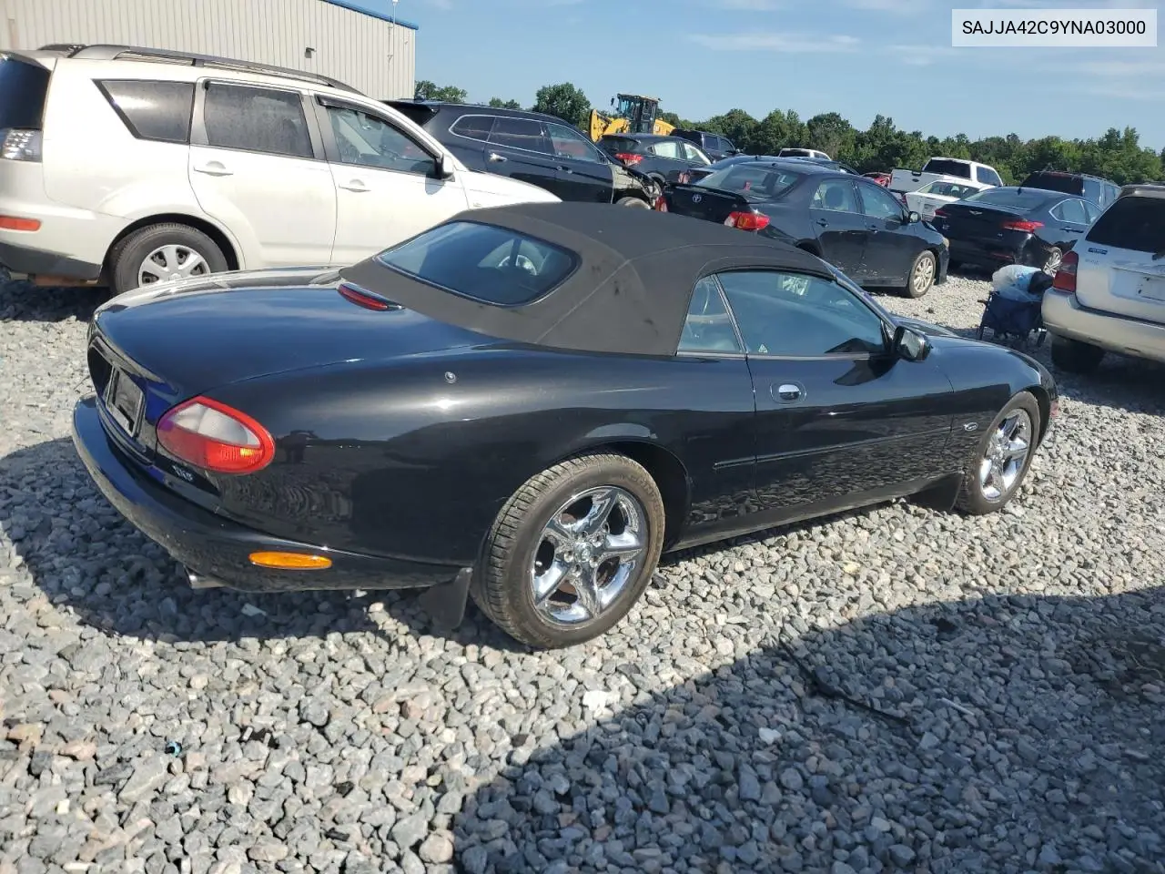2000 Jaguar Xk8 VIN: SAJJA42C9YNA03000 Lot: 64522045