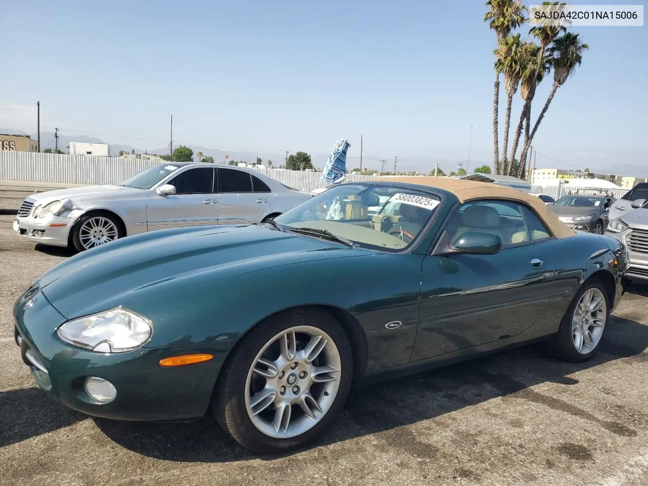 2001 Jaguar Xk8 VIN: SAJDA42C01NA15006 Lot: 58003825