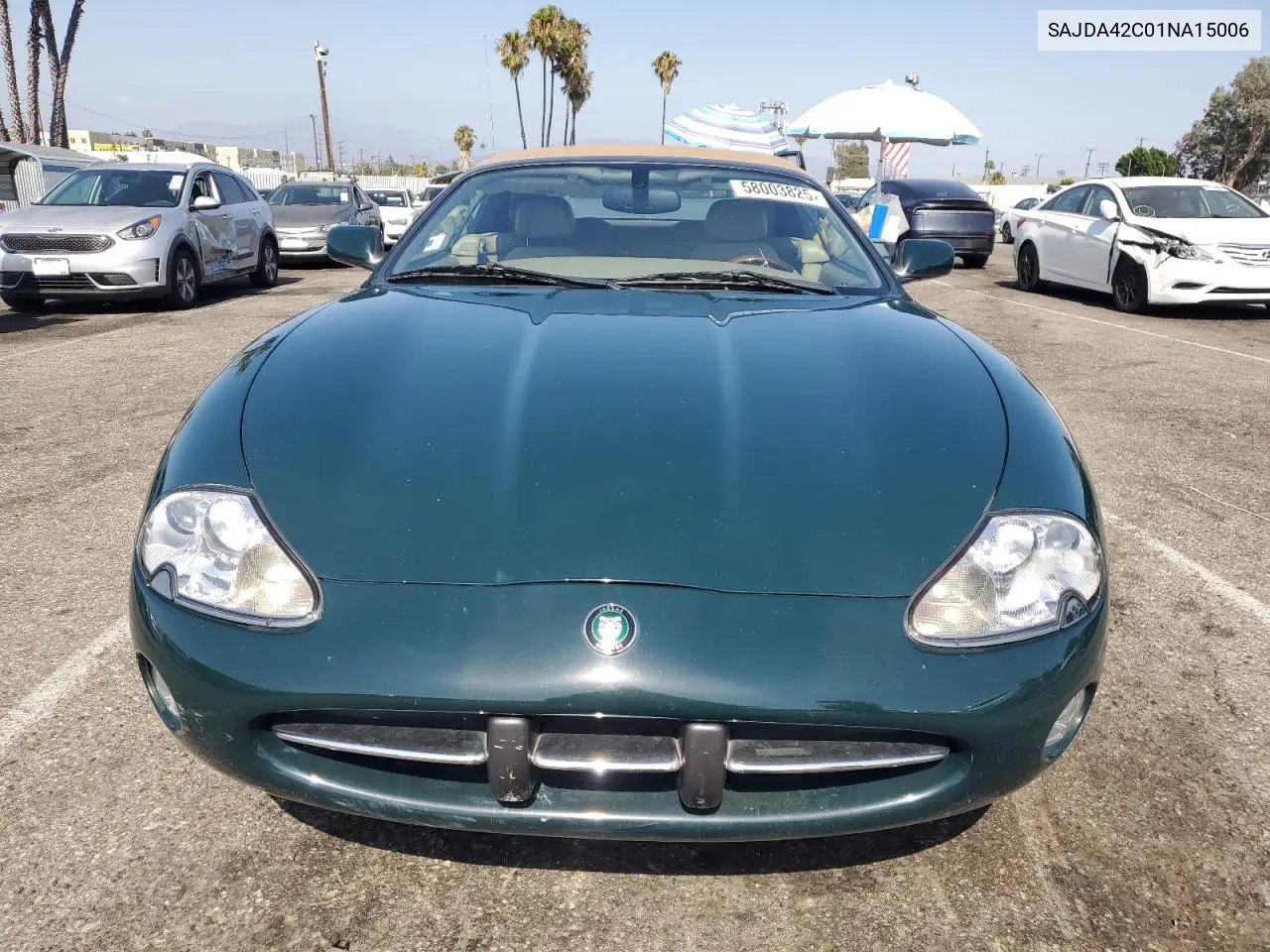 2001 Jaguar Xk8 VIN: SAJDA42C01NA15006 Lot: 58003825