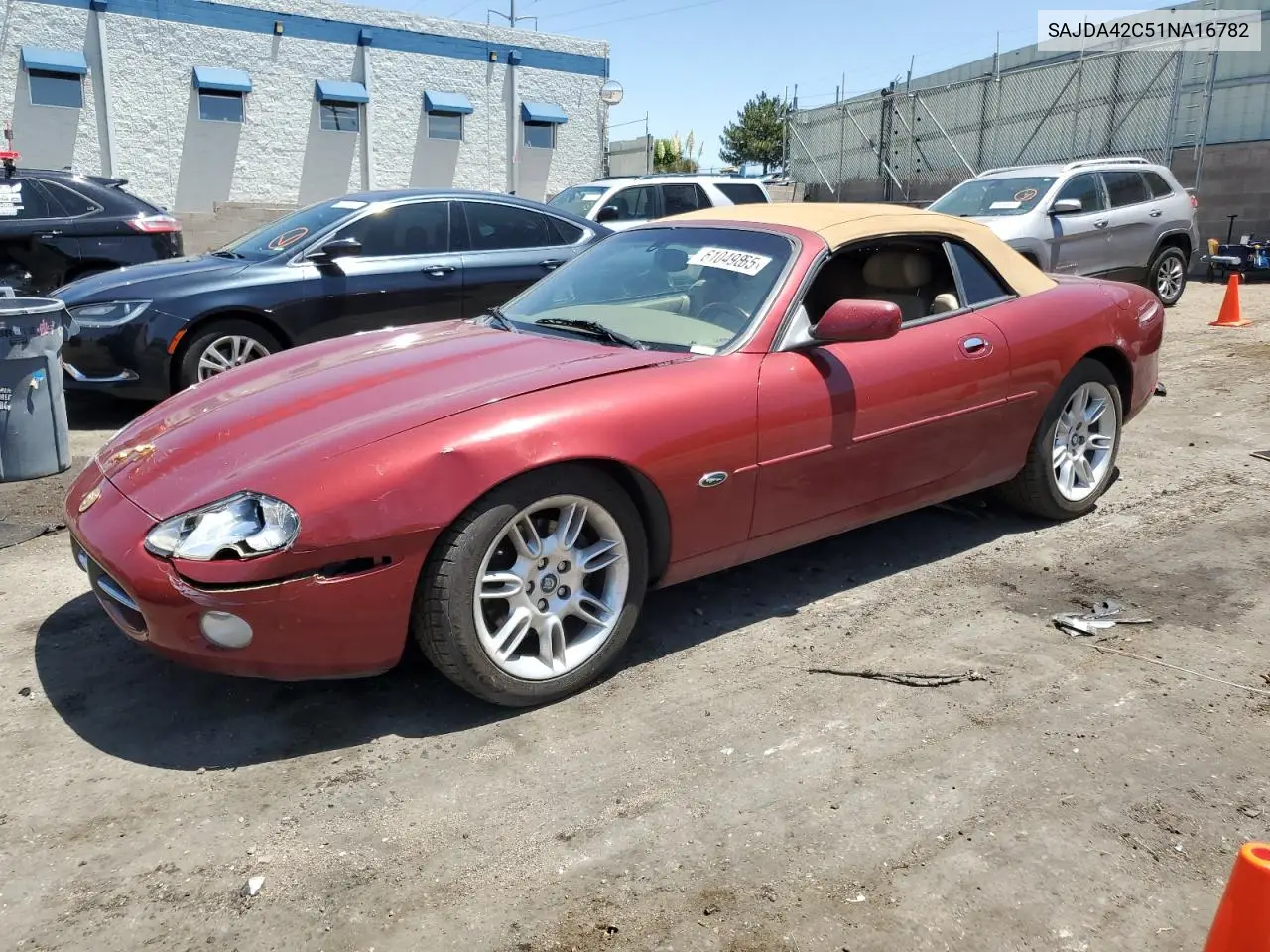 2001 Jaguar Xk8 VIN: SAJDA42C51NA16782 Lot: 61049865