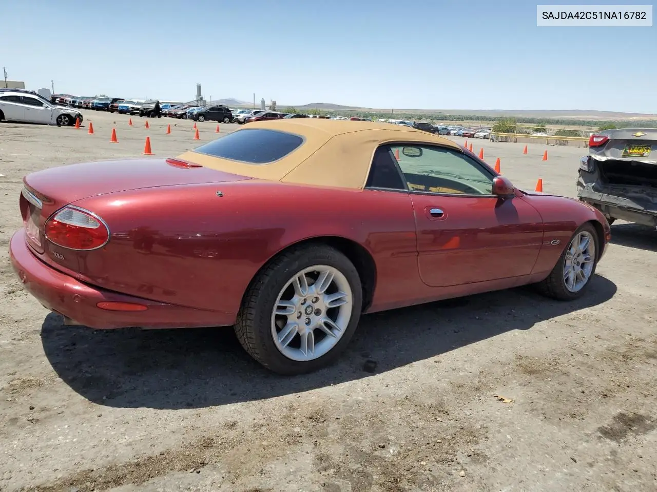 2001 Jaguar Xk8 VIN: SAJDA42C51NA16782 Lot: 61049865