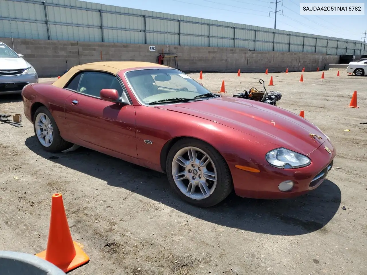 2001 Jaguar Xk8 VIN: SAJDA42C51NA16782 Lot: 61049865