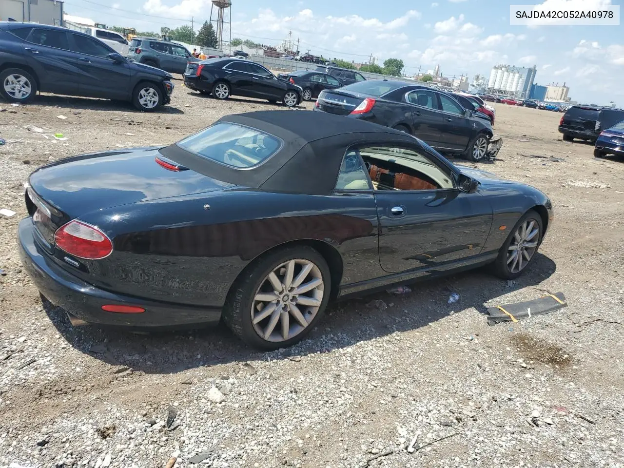 2005 Jaguar Xk8 VIN: SAJDA42C052A40978 Lot: 62595065