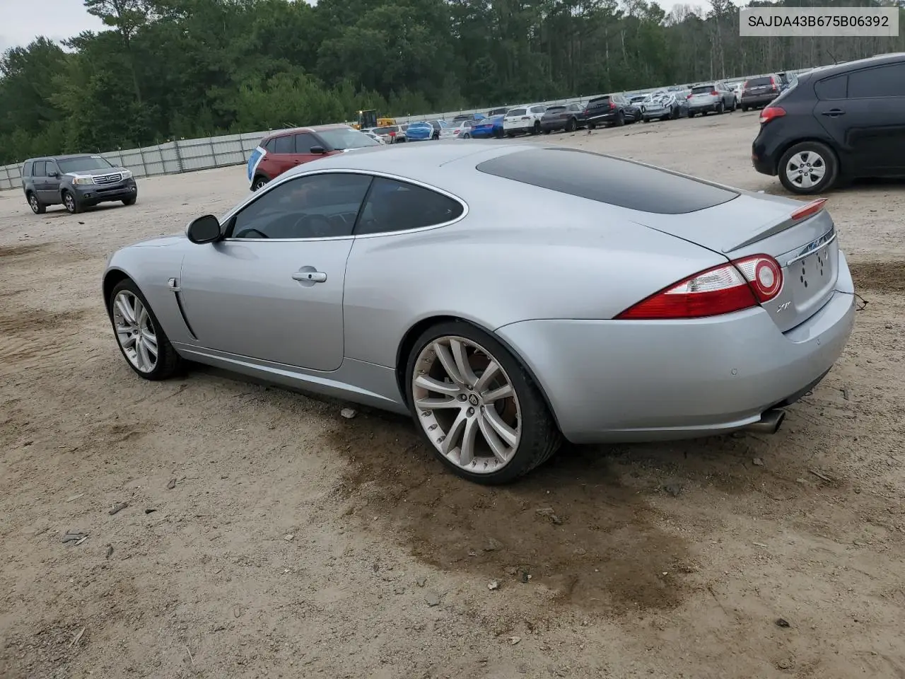 2007 Jaguar Xk VIN: SAJDA43B675B06392 Lot: 59197515