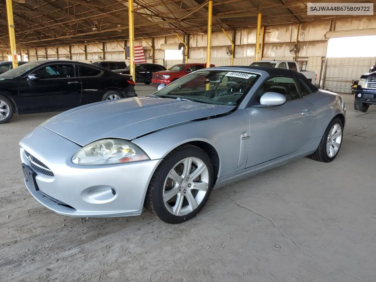 2007 Jaguar Xk VIN: SAJWA44B675B09722 Lot: 60103995