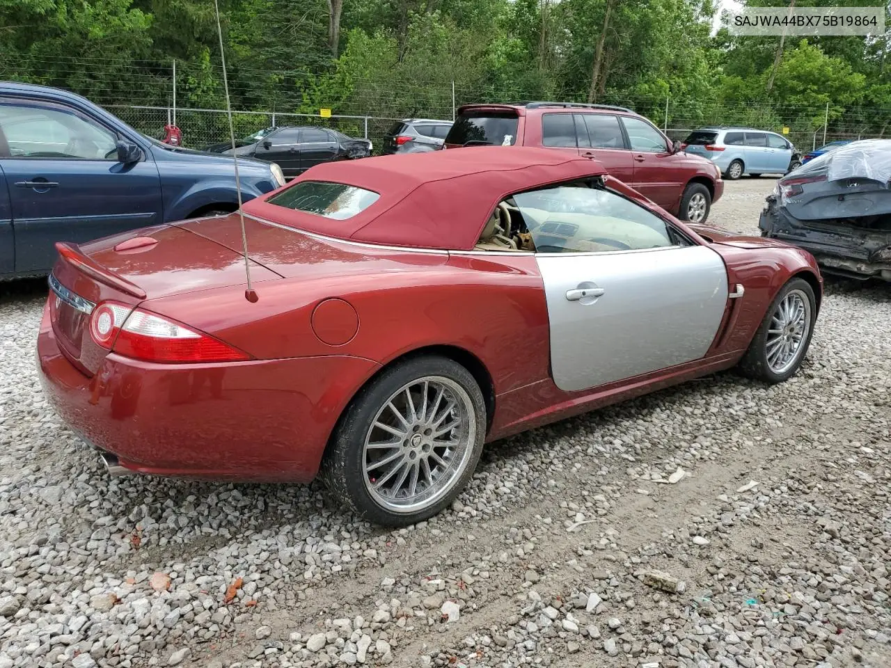 2007 Jaguar Xk VIN: SAJWA44BX75B19864 Lot: 64766275