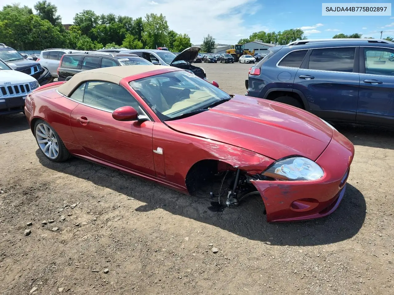 2007 Jaguar Xk VIN: SAJDA44B775B02897 Lot: 64930525