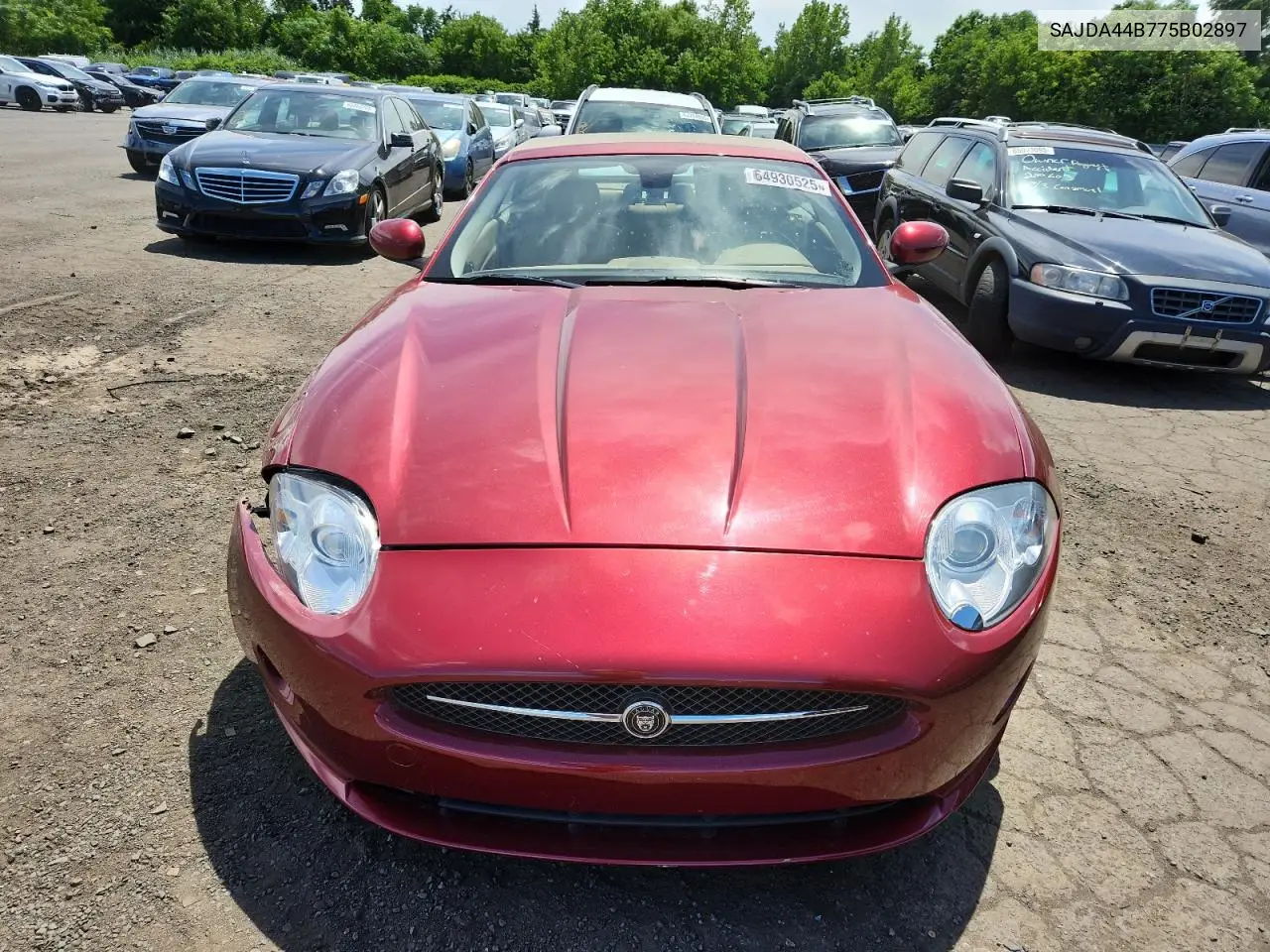 2007 Jaguar Xk VIN: SAJDA44B775B02897 Lot: 64930525