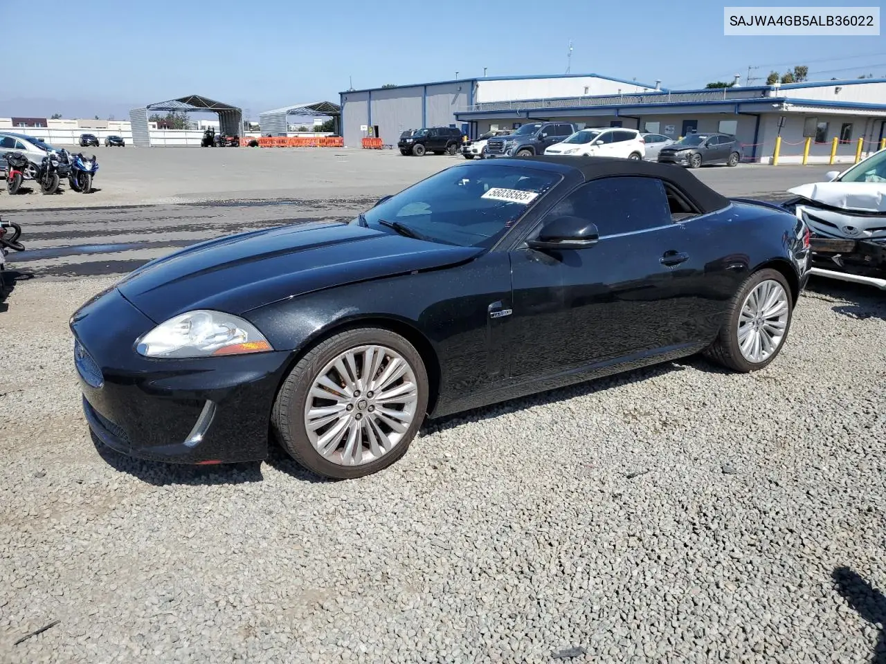 2010 Jaguar Xk Portfolio VIN: SAJWA4GB5ALB36022 Lot: 56038565