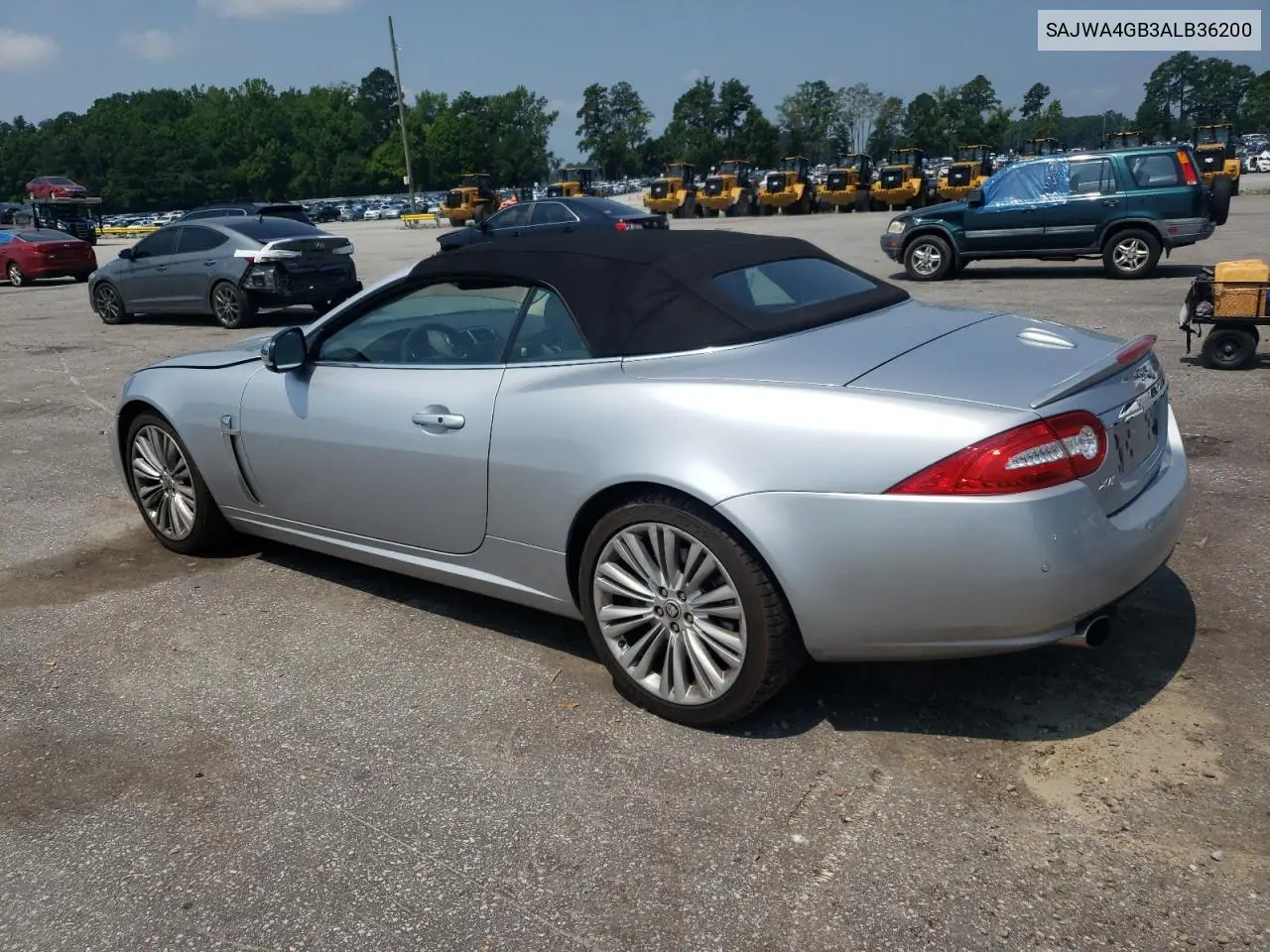 2010 Jaguar Xk Portfolio VIN: SAJWA4GB3ALB36200 Lot: 62930675