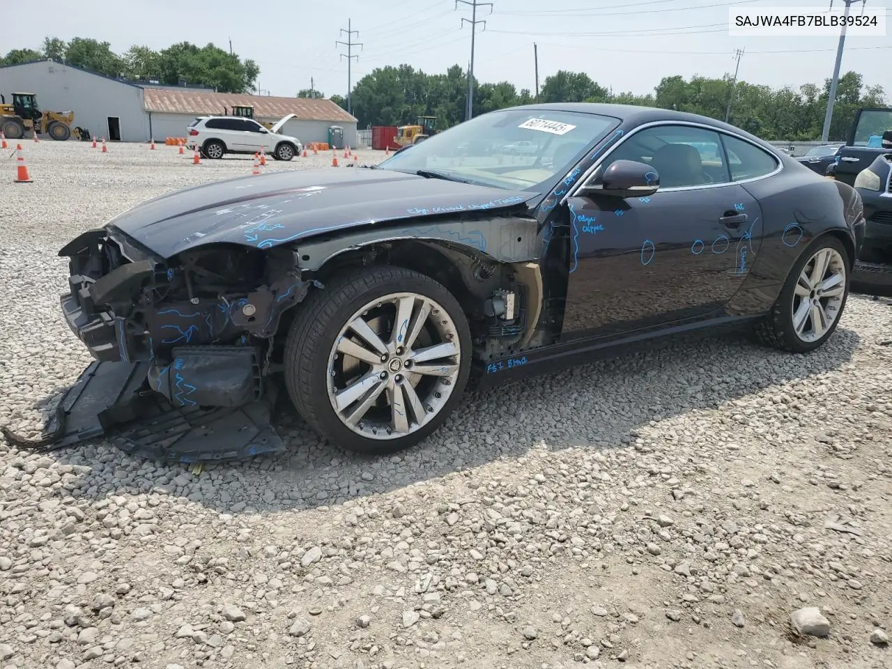 2011 Jaguar Xk VIN: SAJWA4FB7BLB39524 Lot: 60714445