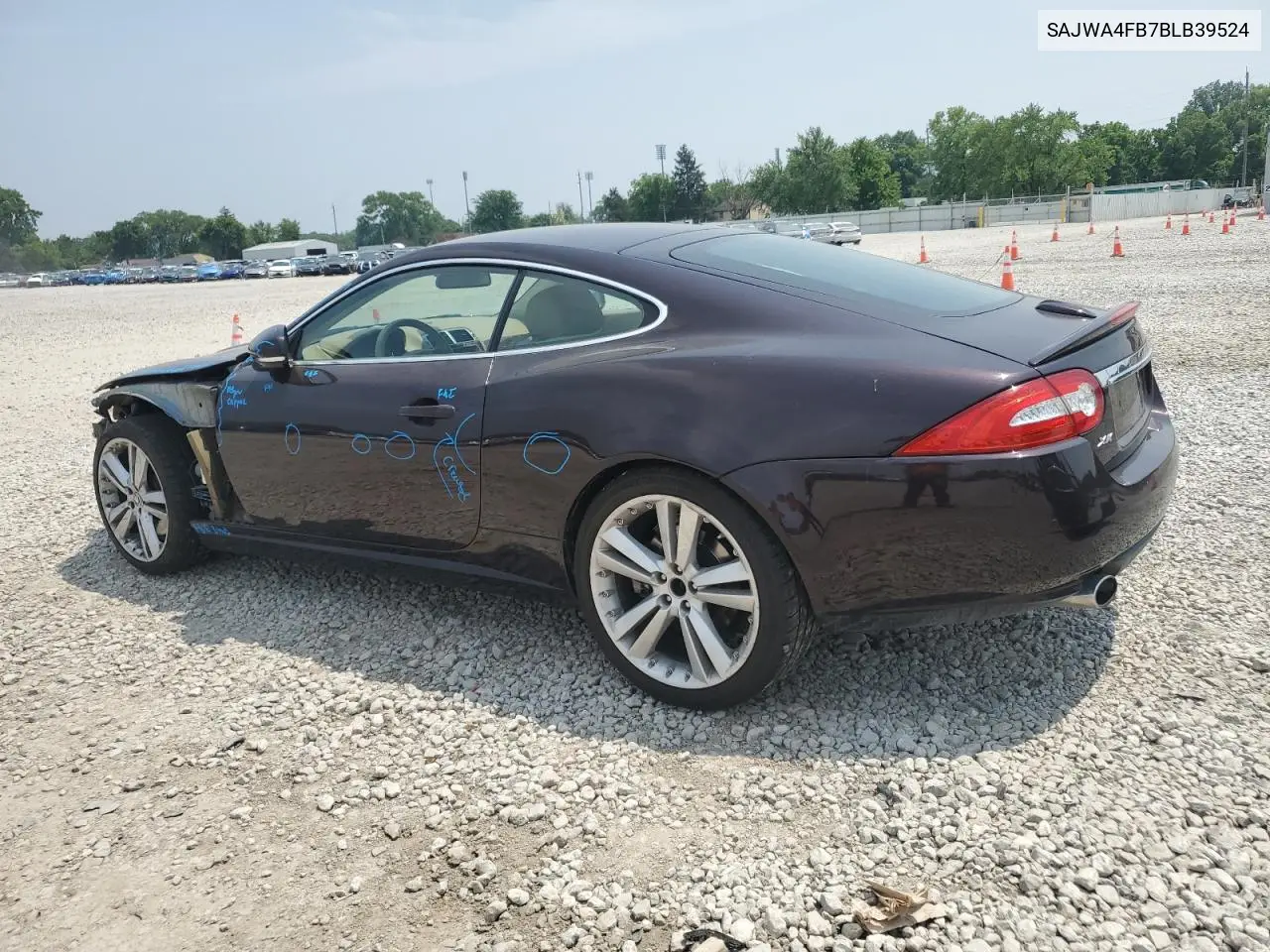 2011 Jaguar Xk VIN: SAJWA4FB7BLB39524 Lot: 60714445