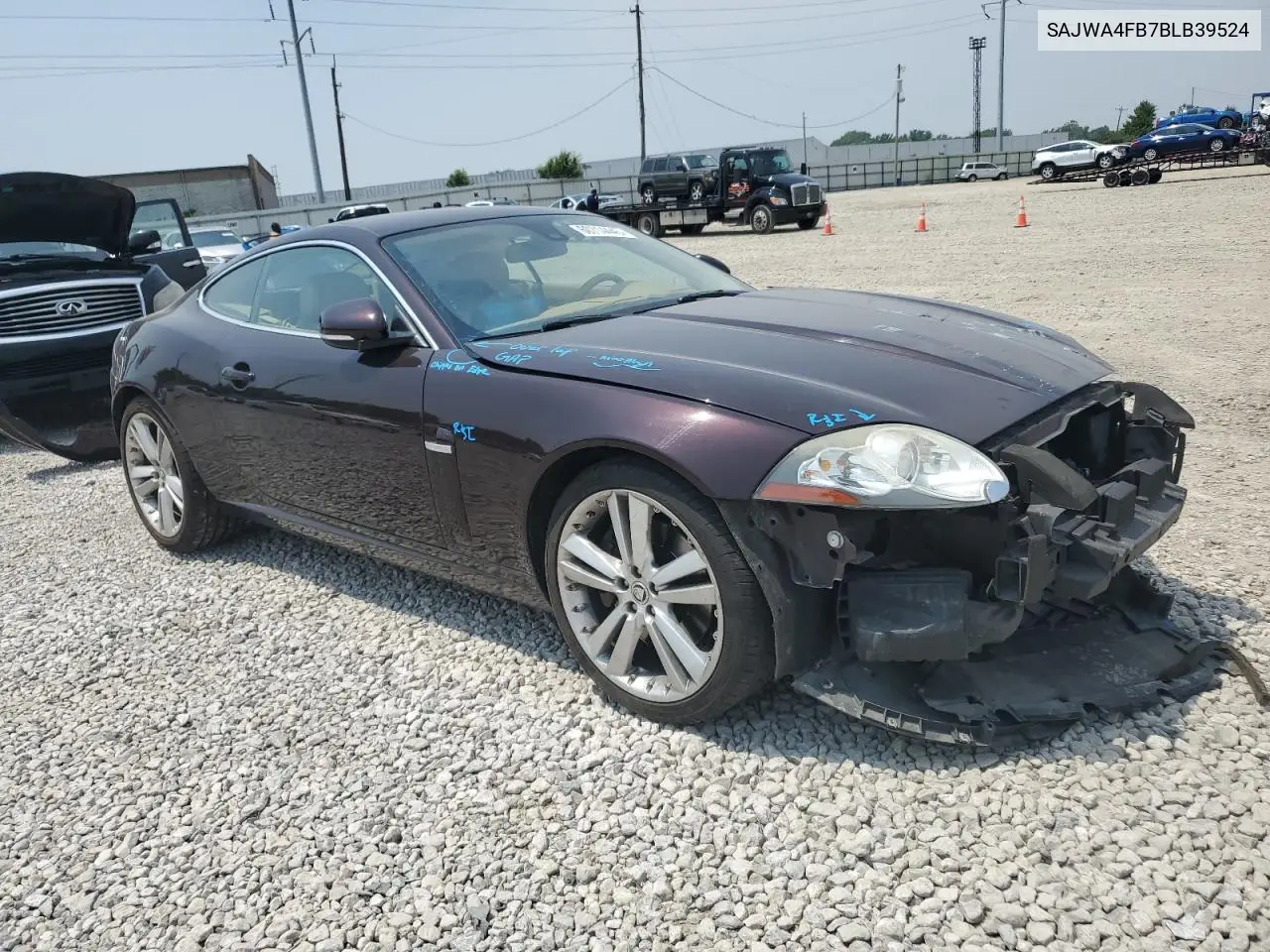 2011 Jaguar Xk VIN: SAJWA4FB7BLB39524 Lot: 60714445