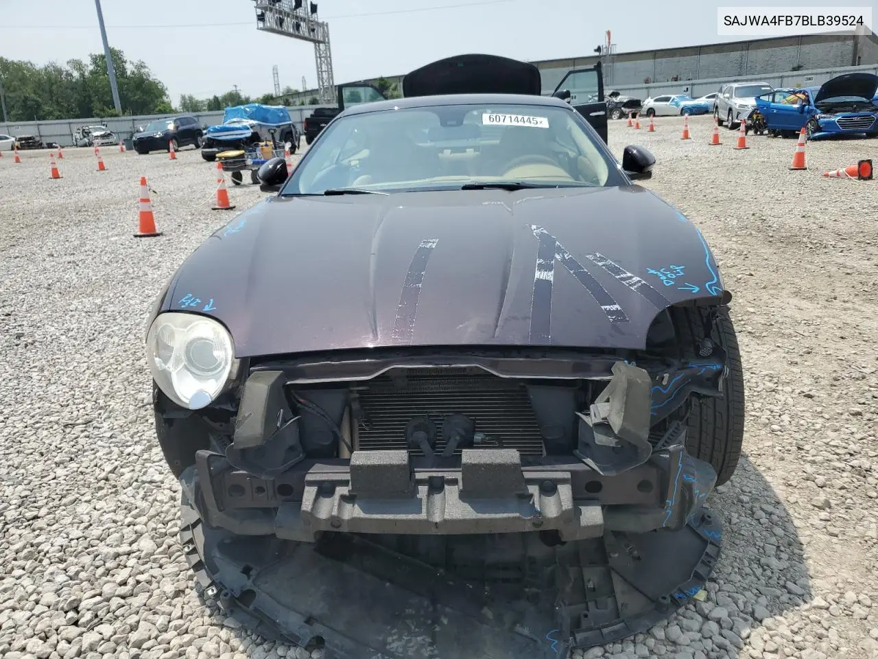 2011 Jaguar Xk VIN: SAJWA4FB7BLB39524 Lot: 60714445