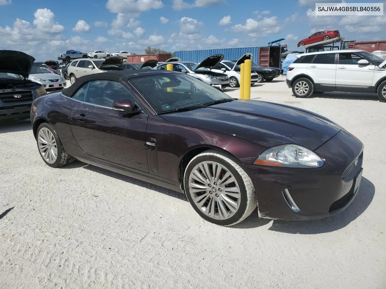 2011 Jaguar Xk VIN: SAJWA4GB5BLB40556 Lot: 77452854