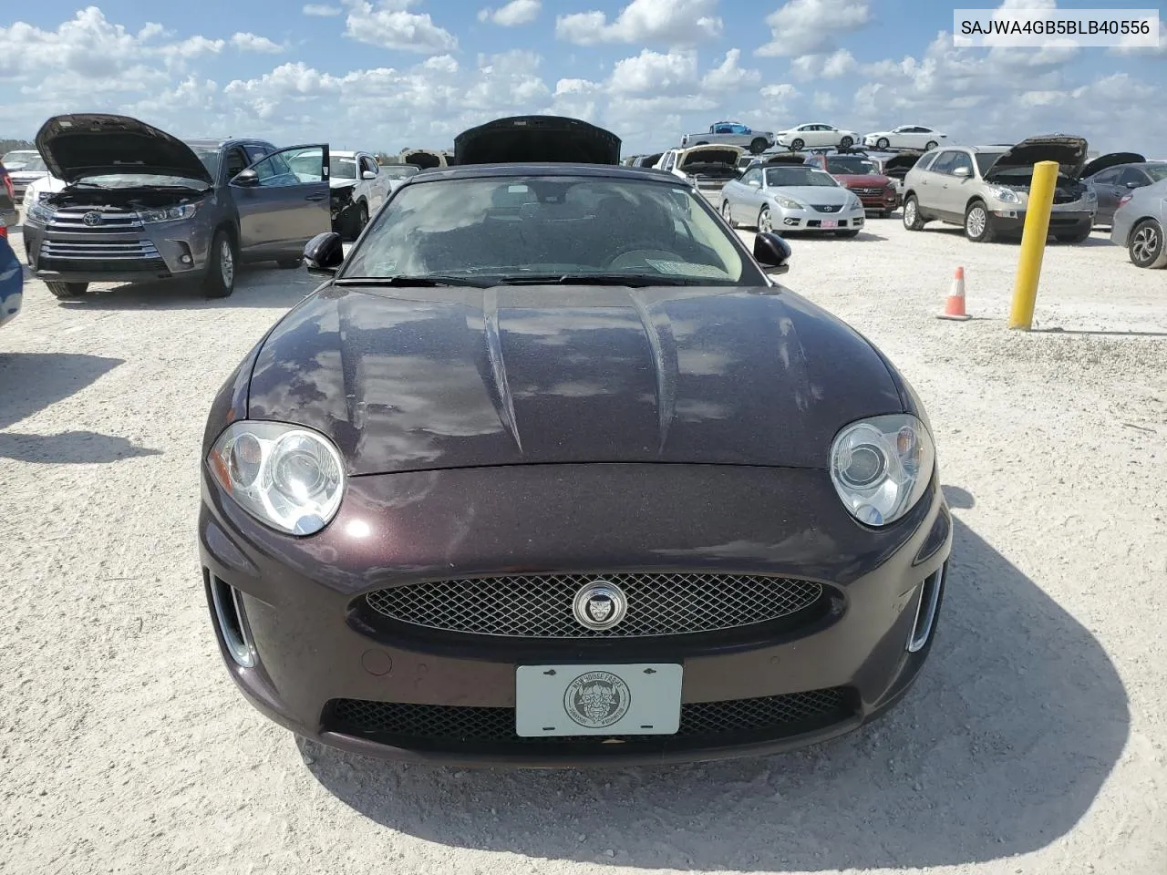 2011 Jaguar Xk VIN: SAJWA4GB5BLB40556 Lot: 77452854