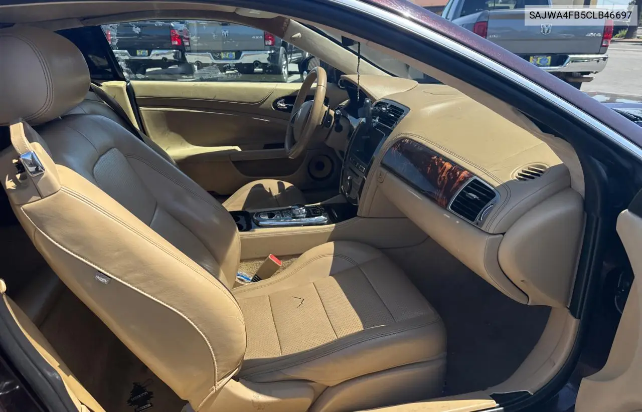 2012 Jaguar Xk VIN: SAJWA4FB5CLB46697 Lot: 58211005