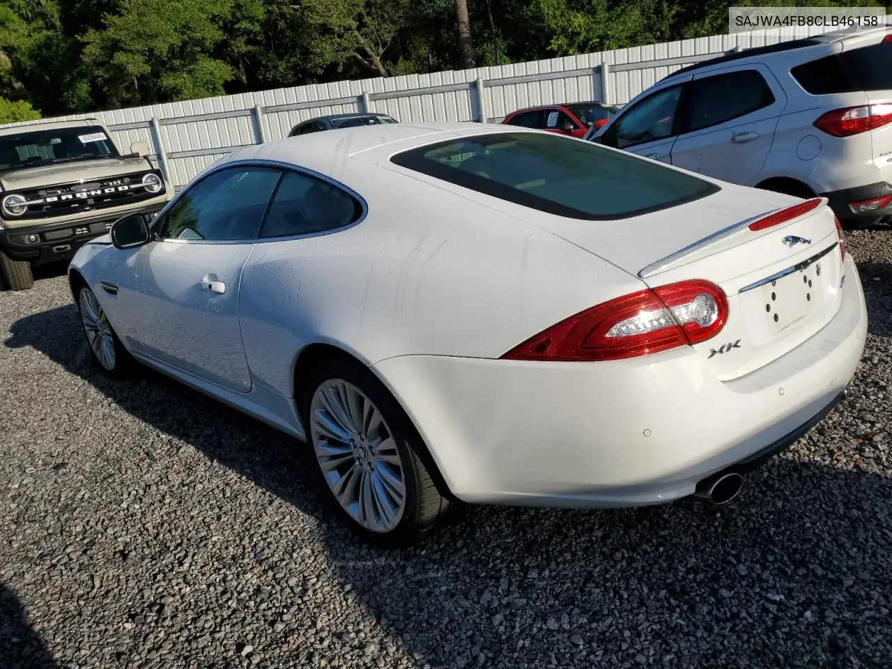 2012 Jaguar Xk VIN: SAJWA4FB8CLB46158 Lot: 65186745