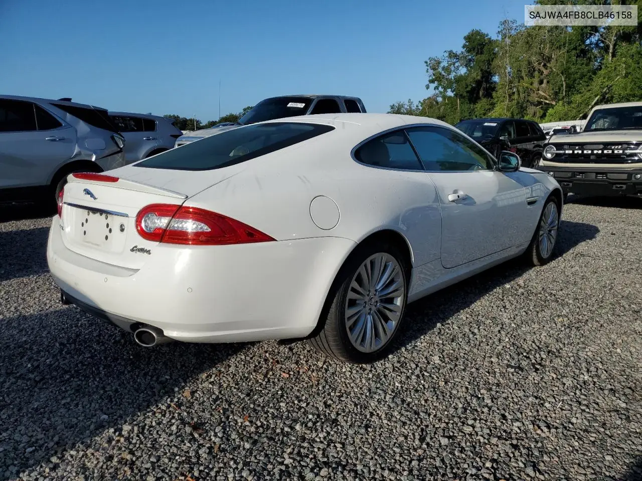 2012 Jaguar Xk VIN: SAJWA4FB8CLB46158 Lot: 65186745