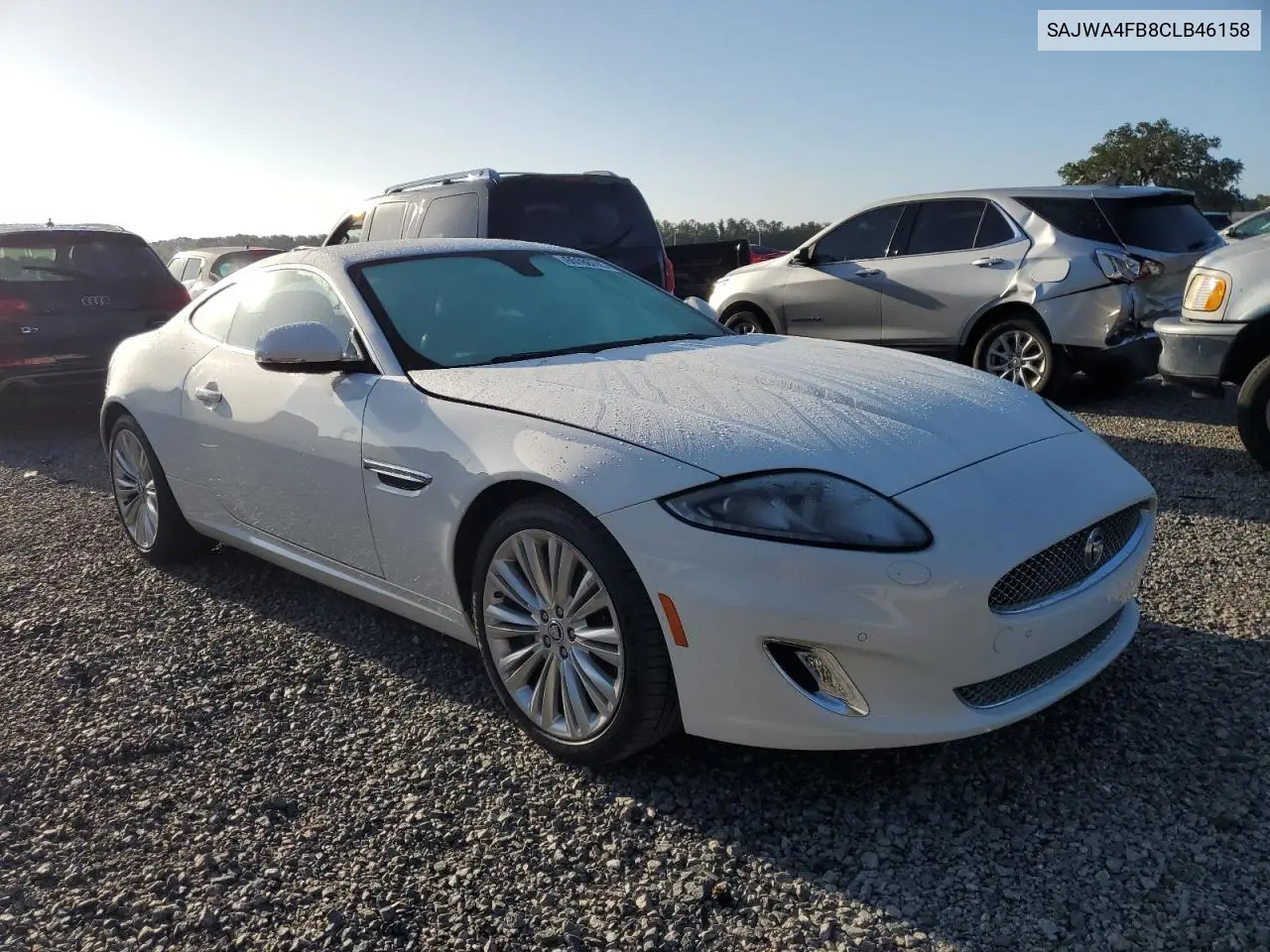 2012 Jaguar Xk VIN: SAJWA4FB8CLB46158 Lot: 65186745