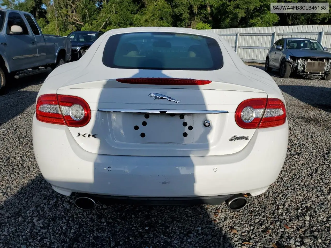 2012 Jaguar Xk VIN: SAJWA4FB8CLB46158 Lot: 65186745